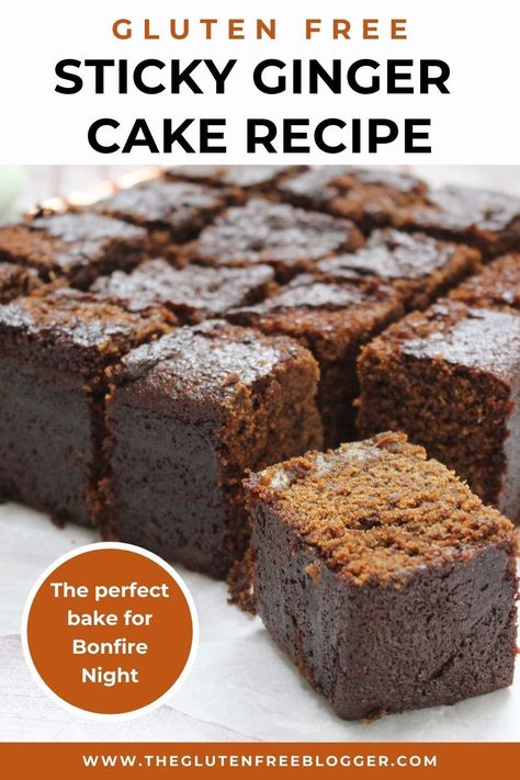 Vegan Gluten Free Cakes Recipes, Keto Ginger Cake, Gluten Free Baking Recipes Uk, Gluten Free Ginger Cake, Gluten Free High Tea Recipes, Gluten Free Traybake, Easy Gluten Free Cake Recipes, Gluten Free Traybake Recipes, Traybake Recipes Cake