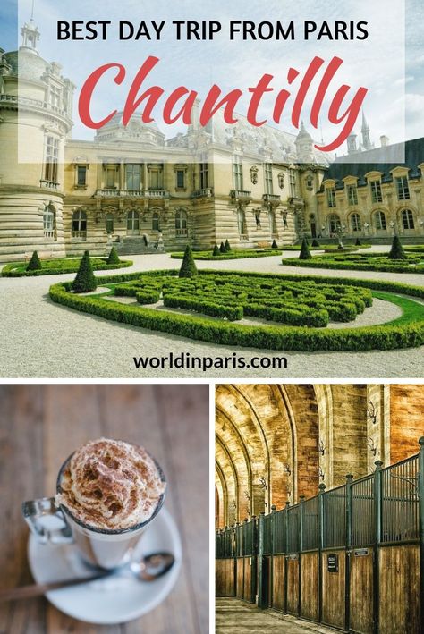 Chantilly France, Paris Things To Do, Day Trip From Paris, France Trip, Disneyland (paris), Travel France, Restaurant Paris, Paris Cafe, Chateau France