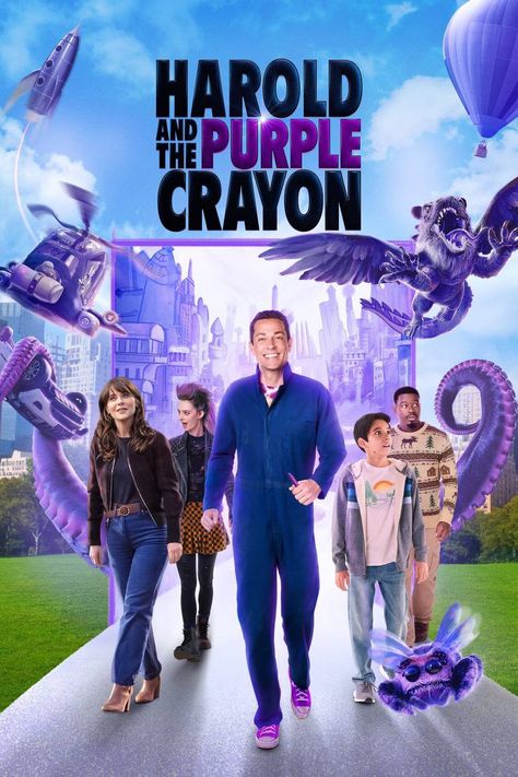 Harold and the Purple Crayon Harold And The Purple Crayon, Bible Songs For Kids, Sony Pictures Animation, Jemaine Clement, Purple Crayon, Bible Songs, Zachary Levi, Fantasy Films, Apps Games