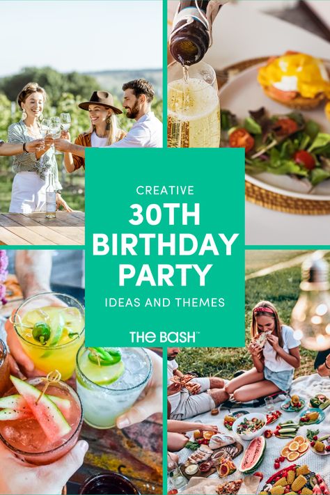 Party Themes For 30th Birthday, 30th Birthday Summer Party, Food For 30th Birthday Party, 30yh Birthday Party Ideas, At Home 30th Birthday Party, 30th Birthday Drinks, 30th Birthday Ideas For Women Themes Summer, Summer 30th Birthday Party, Thirtieth Birthday Themes