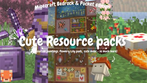 Magical netherite, fairy mobs, new foods items, custom paintings and so many more fun packs to try out in Minecraft! #aesthetic #cute #minecraftbuildingideas #minecraft Cute Minecraft Mods Pe, Minecraft Cute Resource Packs, Minecraft Fabric Mods, Minecraft Netherite, Cute Minecraft Mods, Minecraft Mobs Mod, Minecraft Pack, Minecraft Textures, Minecraft Items