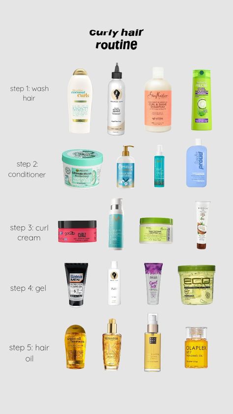 Best Hair Care Products For Curly Hair, Curly Hair Care Routine Products, Hair Tips Curly, Naturally Curly Hair Products, Curling Hair Products, Hair Curling Products, 2c Curly Hair Products, Irish Curls Routine, Curl Products