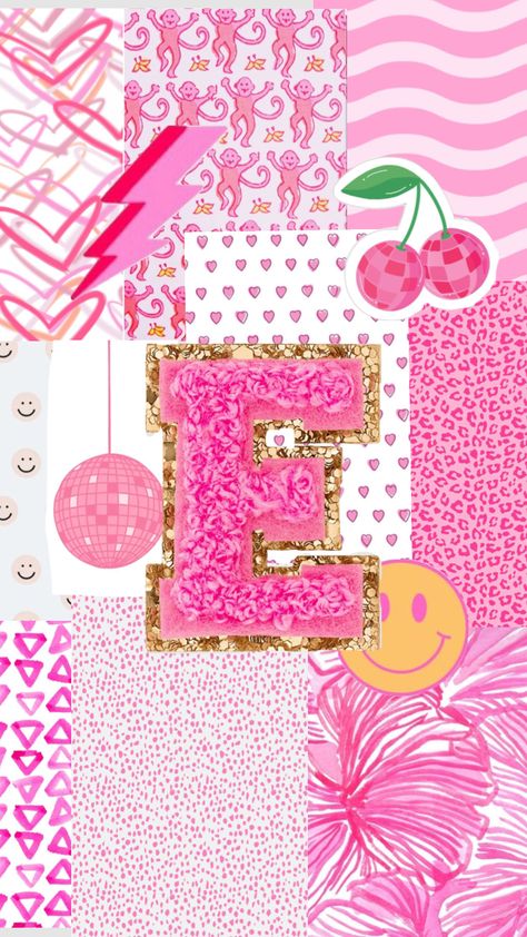 #myfirstshuffle #preppy #wallpaper #taylorswift #taylorsversion #preppyhomescreen #iphone #cute Cute Shuffles, Cool Backgrounds For Iphone, Ipad Organizer, Iphone Wallpaper Preppy, Picture Letters, Preppy Wallpaper, Letter E, Journal Stickers, Iphone Background