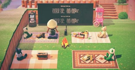 Animal Crossing Movie, Movie Screening, Outdoor Movie Theater, Animal Crossing 3ds, Animal Crossing Guide, Animal Crossing Wild World, Qr Codes Animal Crossing, Outdoor Theater, New Animal Crossing