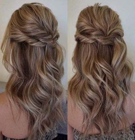 Partial Updo, Flop Era, Half Up Wedding Hair, Up Hairdos, Hairdo Wedding, Bridal Hair Inspiration, Hair Diy, Wedding Hair Down, Wedding Hairstyles For Long Hair