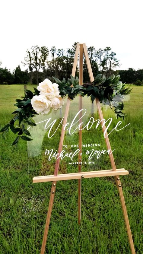 Acrylic Wedding Sign, Acrylic Wedding, Wedding Welcome Sign, Wedding Welcome Signs, Sign Wedding, Wedding Signage, Rustic Wedding Decor, Wedding Deco, Shower Baby