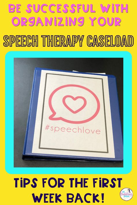 There are a LOT of to-do's for school-based SLPs that first week back at work. It can become overwhelming with managing your speech therapy caseload. So, if you want to start the school year off ready to know what to tackle first, check out this blog post on how to get your speech therapy caseload organized and ready for therapy! School Slp Must Haves, School Based Slp Organization, Organizing Speech Therapy Materials, Speech Therapy Student Folders, Speech Therapy Notebooks, Speech Therapy Organization, School Speech Therapy, School Slp, Speech Therapy Materials