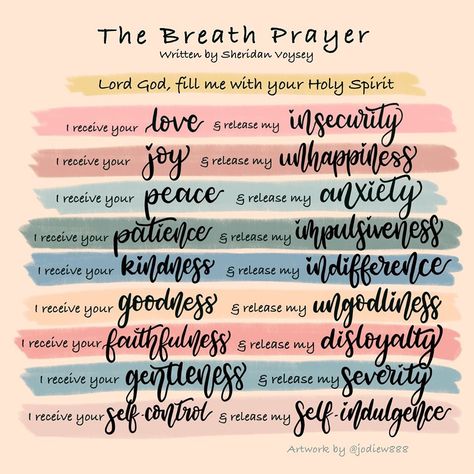 The Breath Prayer | Sheridan Voysey Meditation For Christians, Christian Meditation For Beginners, 2024 Doodle, Scripture Meditation, Breath Prayers, Bible Meditation, Christian Meditation, Prayer Bible, Christian Affirmations