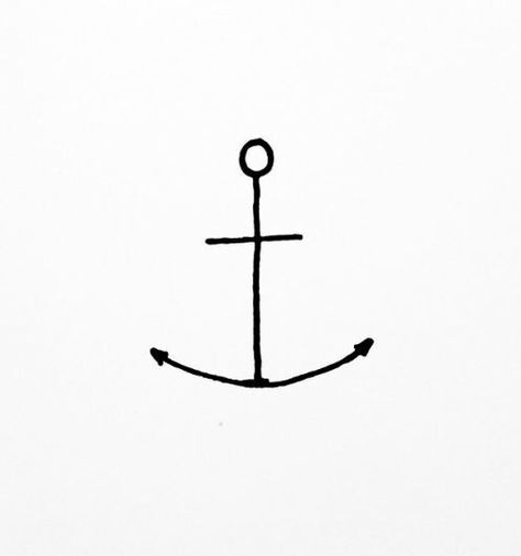 Anchor 1 Simple Anchor Drawing, Sketchbooks Ideas, Patterns Tattoo, Anchor Drawings, Tattoo Pics, Anker Tattoo, Tattoo Patterns, Anchor Tattoos, Awesome Tattoo