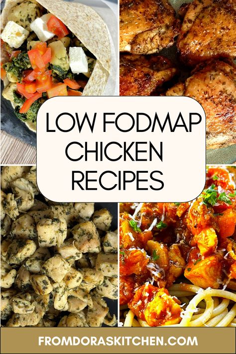 Transform your dinner routine with these irresistible low FODMAP chicken recipes! Perfect for those following the low FODMAP diet or in low FODMAP phase 1, these dishes are delicious and easy to make. Try these tasty low FODMAP chicken breast recipes and discover how enjoyable low FODMAP recipes can be! Chicken Thigh Recipes Quick, Roasted Chicken Breast Recipes, Low Fodmap Chicken Recipes, Fodmap Chicken Recipes, Lemon Garlic Chicken Thighs, Low Fodmap Vegetables, Fodmap Chicken, Fodmap Recipes Dinner, Low Fodmap Chicken