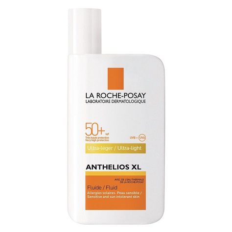 La Roche-Posay Anthelios XL Face Ultra-Light Fluid SPF 50 - £12.38- ellemag Greasy Face, Best Spf, Facial Sunscreen, Acne Spots, Bag Essentials, Roche Posay, La Roche Posay, روتين العناية بالبشرة, Face Sunscreen