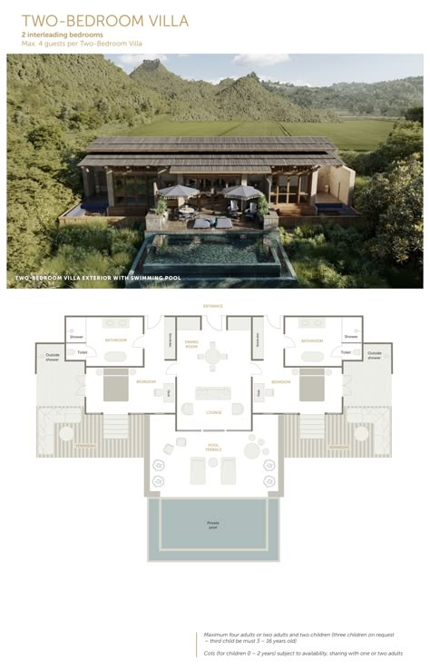 Lodge Design Architecture, Resort Room Plan, Resort House Design, Resort Design Plan Layout, Pool Villa Plan, Resort Villa Design, Resort Floor Plan, Eco Lodge Design, Resort Layout