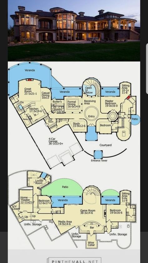 Great House Designs, Penthouse Floor Plan Luxury Layout, Floor Plan Layout Design, Mega Mansions Floor Plan, Plan Layout Design, Cozy Mansion, Luxury House Floor Plans, Mansion Plans, Jump House