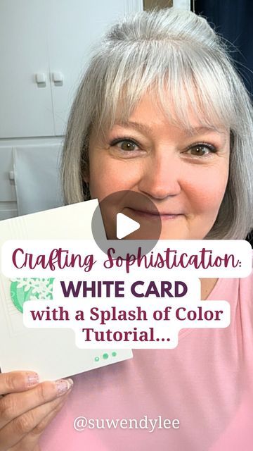 Wendy Lee CreativeLeeYours Stampin' Up! Demonstrator on Instagram: "Discover the Secrets: Create Stunning Cards Effortlessly!    Looking to add a touch of elegance to your card designs? Join me for a quick demo where I’ll show you how to create a stunning white card with a pop of color using simple techniques.    Want to learn more? Sign up for my email list to receive a FREE PDF tutorial bundle each month, packed with creative ideas and crafting tips. Don’t miss out—click the link in my bio to join now!      CreativeLee Yours,  Wendy 🦋            #CraftingMagic #StampingJourney ,  #creativeleeyourscommunity,  #RSGCommunity #stampersofinstagram , #craftwithwendy #CraftersGottaCraft #StampinUpLove" White On White Birthday Cards, Cas Cards Simple, Pop Out Card Tutorial, Beautiful Card Ideas, Cas Cards Ideas, Elegant Card Design, Card Making Techniques Tutorials Cardmaking Ideas, Creative Greeting Card Design Ideas, Elegant Cards Handmade