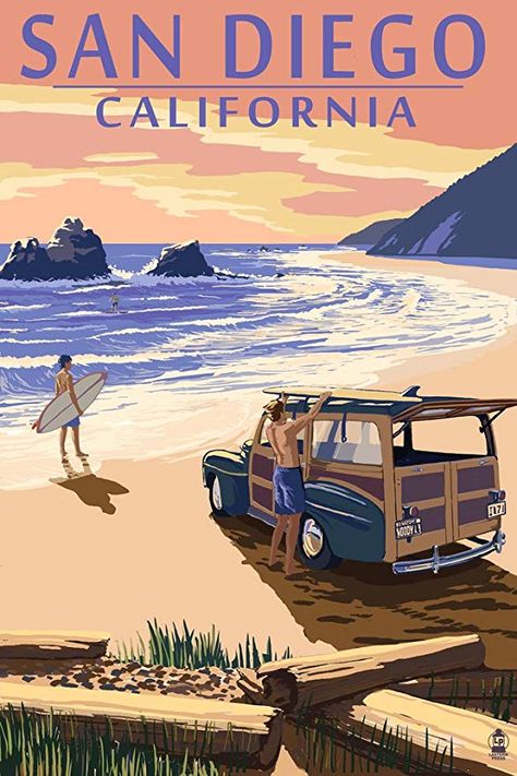 Dengeki Daisy, Cannon Beach Oregon, Postal Vintage, Newport Beach California, Laguna Beach California, Retro Travel Poster, Samurai Tattoo, Beach Posters, Cannon Beach