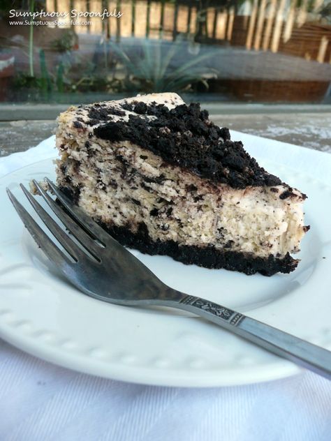 CopyCat Cheesecake Factory Oreo Cheesecake ~ from Sumptuous Spoonfuls #oreo #cheesecake #recipe Cheesecake Factory Oreo Cheesecake, Copycat Cheesecake Factory, Oreo Cheesecake Recipes, The Cheesecake Factory, Cheesecake Factory, Oreo Cheesecake, Piece Of Cake, Cheesecake Recipe, Yummy Sweets