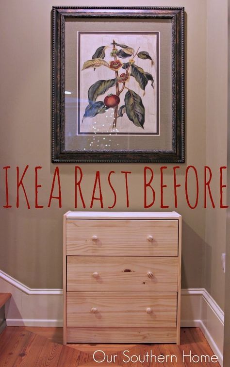 Ikea Rast Makeover, Ikea Paint, Glamour Interiors, Ikea Rast Hack, Painting Old Furniture, Ikea Dresser, Ikea Hack Ideas, Paint Inspiration, Southern Homes