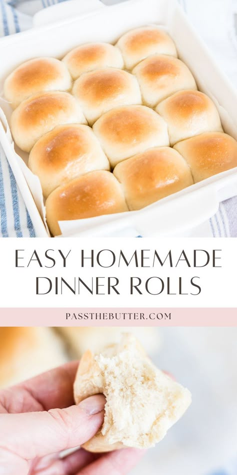 This recipe for quick dinner rolls from scratch uses rapid rise yeast to create the best dinner rolls that are both light and buttery. Learn how to make easy dinner rolls for a healthy addition to your meals. Rapid Rise Yeast Rolls Recipe, Quick Rolls Recipe, Easy Homemade Dinner Rolls, Yeast Dinner Rolls Recipe, Easy Homemade Rolls, Quick Yeast Rolls, Dinner Roll Recipes, Easy Homemade Dinner, Best Dinner Rolls