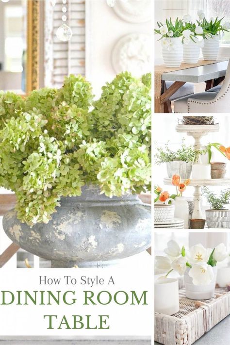 Large Dining Table Centerpiece Ideas, Large Dining Room Table Centerpiece, Summer Dining Room Table Centerpieces, Summer Dining Room Decor, Dining Room Table Scapes, Dining Table Styling Ideas, Staging A Dining Room Table, Dining Table Everyday Decor, Table Scapes Everyday Dining Rooms