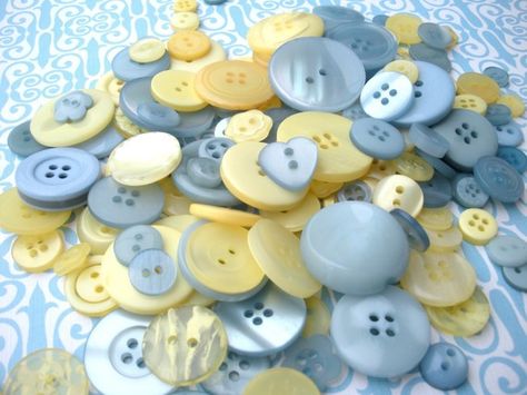 buttons Blue And Yellow Aesthetic, Yellow Aesthetic Pastel, Lizzie Hearts, Yellow Cottage, Spring Morning, Blue Cottage, Blue Aesthetic Pastel, Soft Yellow, Button Art