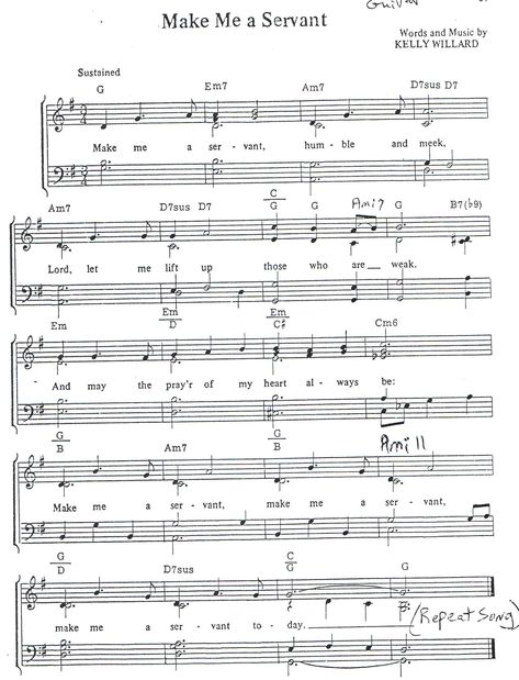 Make Me A Servant (Hymn) Motivational Verses, Hymn Sheet Music, Hymns Lyrics, Song Words, Christian Songs, Class Activities, Music Score, Piano Sheet, New Hope