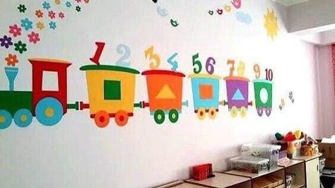 School Wall Decoration, Daycare Decor, School Board Decoration, Kindergarten Classroom Decor, Classroom Wall Decor, Preschool Classroom Decor, School Wall Art, Preschool Art Activities, Pola Sulam