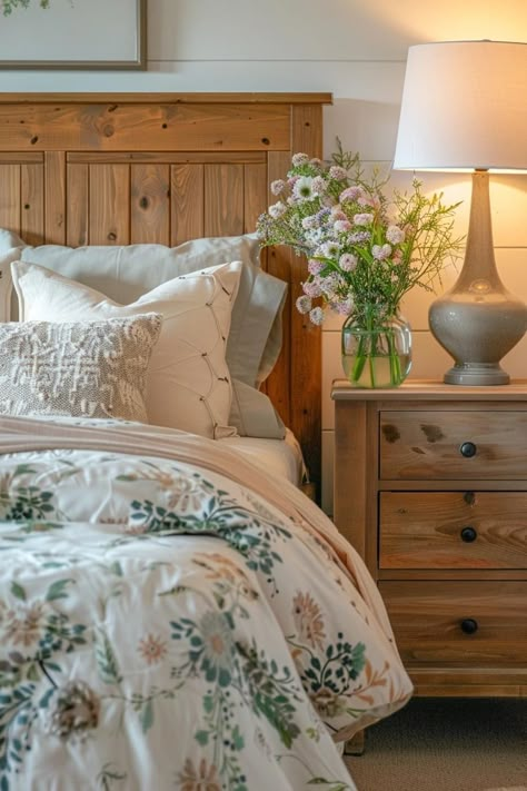 Cozy Farmhouse Bedroom Ideas for Rustic Charm Rustic Cottagecore Bedroom, Cottage Master Bedrooms Decor Cozy, Rustic Bedroom Design Ideas, Bedroom Cottage Style, Bedroom Farmhouse Style, Modern Country Bedroom Ideas, Farm Style Bedroom, Bedroom Ideas Country, Country Farmhouse Decor Bedroom