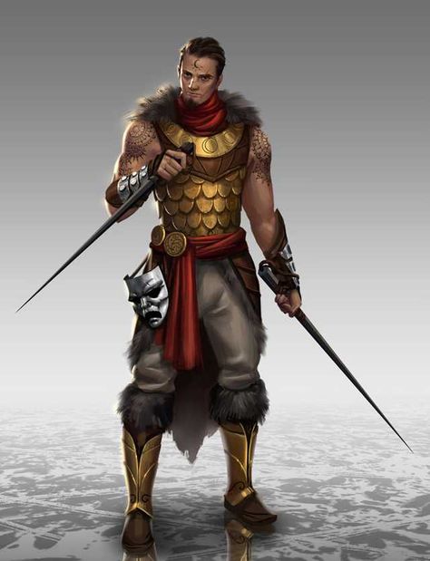 DnD Class inspiration dump: Scoundrels, rogues and plotting - Imgur Two Swords, Pathfinder Character, Character Design Cartoon, Heroic Fantasy, Dungeons And Dragons Characters, Rpg Characters, Fantasy Male, Fantasy Armor, Male Characters