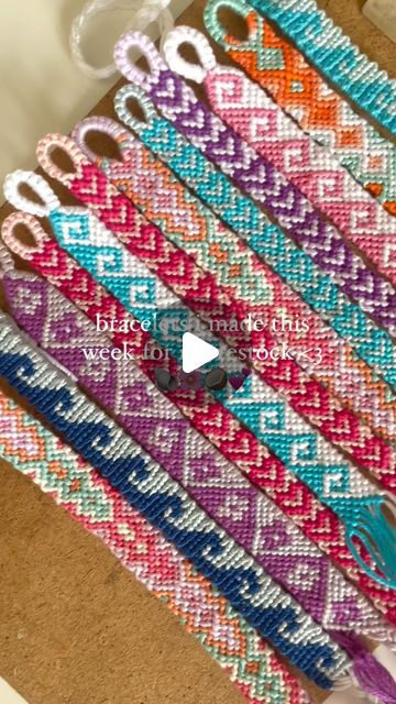 Surfside Threads on Instagram: "im adding lots of new patterned bracelets based on your guys requests! #friendshipbracelets #woven #surfergirl #braceletstack" Surfer Girl, Bracelet Stack, Thread, Friendship Bracelets, Pattern, Instagram