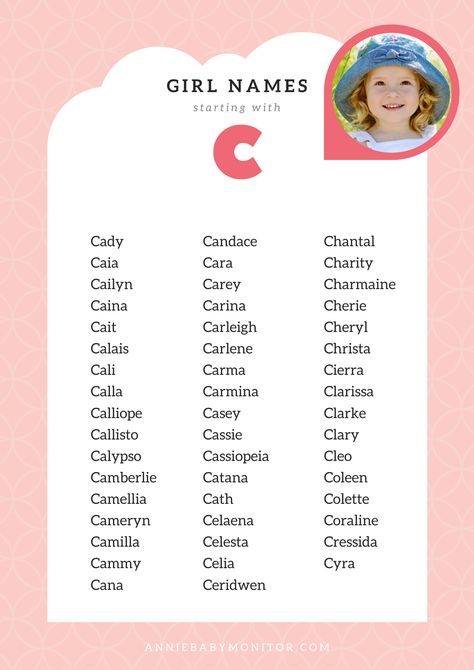 unique baby girl names starting with C, rare, vintage, creative, hipster, uncommon, meaning, elegant, beautiful C Names For A Girl, Aesthetic Name For Girl, C Names, C Girl Names, Uncommon Girl Names, Names Starting With C, Baby Girl Names List, Girls Names Vintage, List Of Girls Names