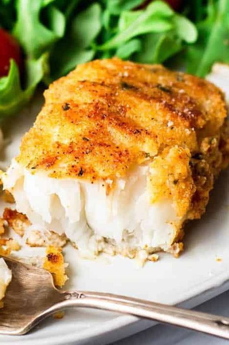 Pan-Fried Cod is a delicious, family-friendly recipe that is perfect for a quick and easy dinner any night of the week. Cod fillets are coated in a seasoned flour mixture, then quickly fried in a skillet. This recipe is gluten free, low carb, and keto friendly, but can also be made with regular flour, if preferred. | #friedcod #lowcarb Pan Fried Cod Fish Recipes Panko, Cod Recipes Fried, Oven Fried Cod Fish Recipes, Pan Fried Cod Recipes, Pan Fried Cod Fish Recipes, Pan Fried Haddock Recipes, Fried Cod Fish Recipes, Lingcod Recipe, Cod Loin Recipes