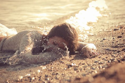 Falicia Shipwreck, A Girl, A Woman, The Beach, Water