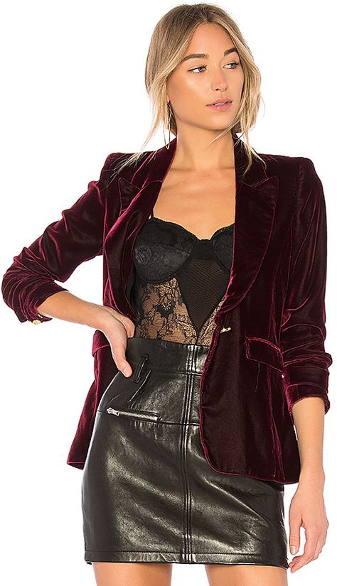 Smythe Velvet Peaked Lapel Blazer Smythe Blazer, Burgundy Christmas, Blazer For Boys, Mens Fashion Edgy, Job Career, Lapel Blazer, Red Burgundy, Business Professional, Plaid Blazer