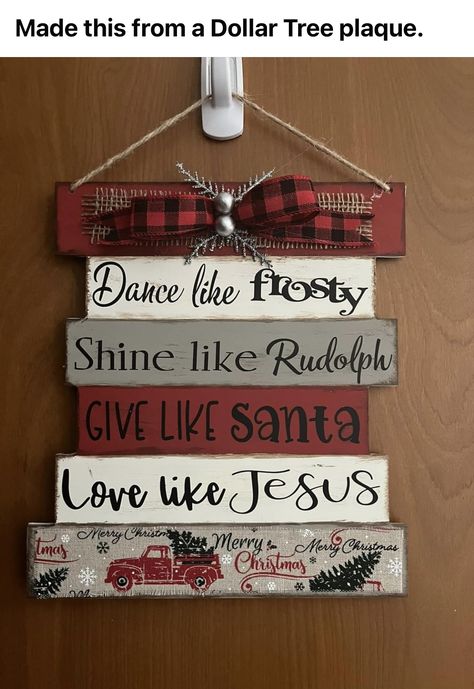 Dance Like Frosty, Crafts At Home, Christmas Tree Scent, Christmas Diy Wood, Christmas Wooden Signs, Love Like Jesus, Dollar Tree Christmas, Christmas Themes Decorations, Christmas Signs Wood