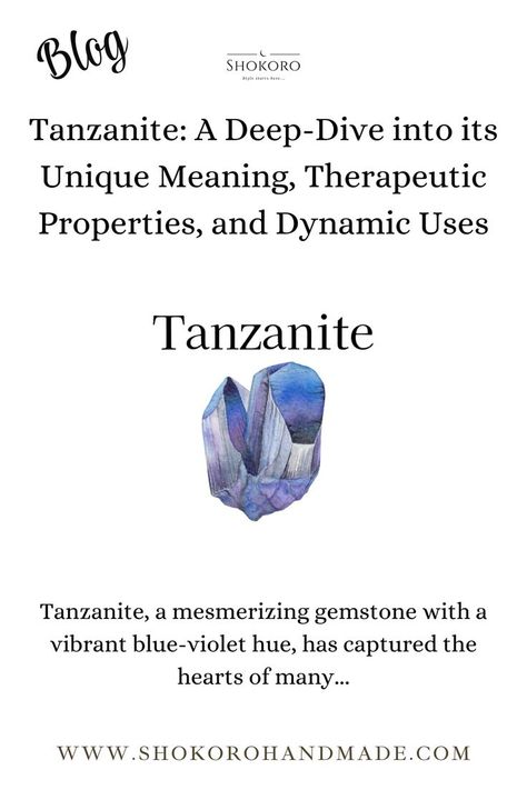 ✨ Unlock the mystical allure of Tanzanite! 💎


Ever wondered about the gemstone that captures the essence of a starry night sky? Tanzanite, with its mesmerizing blue-violet hue, is more than just a pretty stone. This rare beauty, found only in the foothills of Mount Kilimanjaro, holds the power to transform your spirit and elevate your style.
Imagine wearing a piece of jewelry that not only turns heads but also:
• Promotes spiritual growth
• Enhances self-expression
• Brings calmness to life Tanzanite Meaning, Tanzanite Crystal, Healing Spirituality, Unique Meaning, Energy Healing Spirituality, Crystal Meanings, Blue Violet, Emotional Healing, Healing Properties