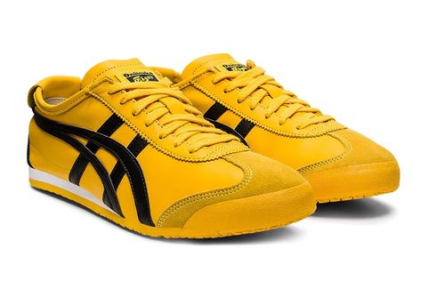 If you’ve been trying to get your hands on the Onitsuka Tiger Mexico 66 ‘Kill Bill’, aka, the yellow/black, here’s your chance! Mexico 66 Yellow, Harrods London, Tottori, Tiger Mexico 66, Onitsuka Tiger Mexico 66, Mexico 66, Black Leather Sneakers, Kill Bill, Nike Dunk High