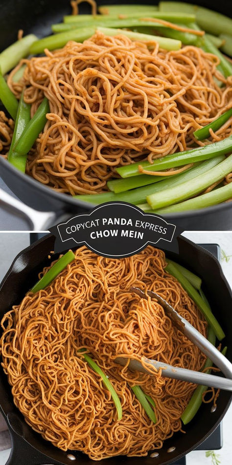 This Copycat Panda Express Chow Mein is a quick and delicious way to satisfy your cravings at home! Simple ingredients and a flavorful sauce make this dish just like the restaurant’s. Panda Express Noodles, Ramen Chow Mein, Chow Mein Recipe Easy, Chow Mein Sauce Recipe, Panda Express Chow Mein Recipe, Copycat Panda Express, Chow Mein Recipe, Making Fried Rice, Korean Recipes