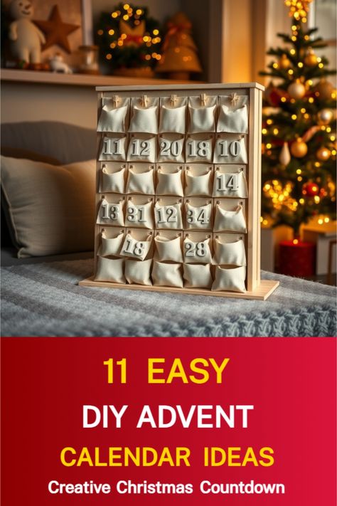 DIY Advent Calendar Ideas Diy Candy Advent Calendar, Diy Advent Calendar For Couples, Homemade Advent Calendars For Adults, Reusable Advent Calendar Diy, Diy Advent Calendar For Men, Homemade Advent Calendars Diy, Home Made Advent Calendar Ideas, Advent Calendar Ideas Diy Adults, How To Make An Advent Calendar