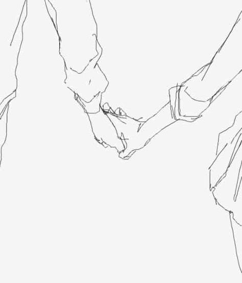 People Holding Hands, Contour Line Drawing, Arte Sketchbook, Art And Illustration, Two People, A Drawing, 그림 그리기, Drawing Inspiration, Cool Drawings