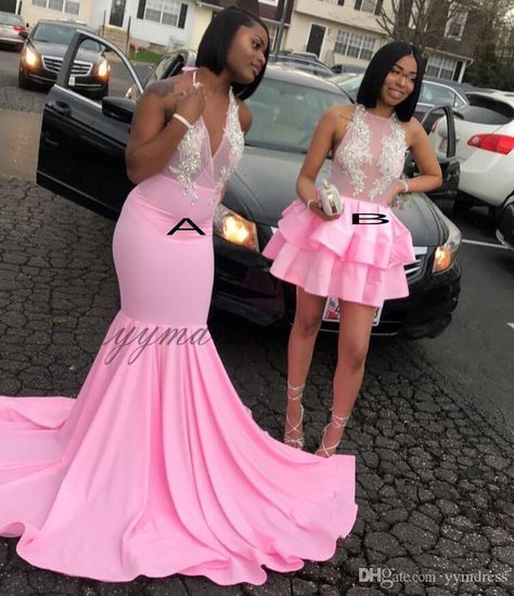 Pink Prom Dresses Mermaid, Girls Swim, Prom Dresses Long Mermaid, Afrikaanse Mode, Prom Girl Dresses, V Neck Prom Dresses, Pink Mermaid, Prom Dress Styles, Cute Prom Dresses