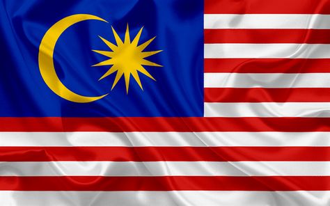 Malaysia Flag Aesthetic, Malasia Malaysia, Flag Of Malaysia, Funny Pictures With Words, Flag Malaysia, Malaysian Flag, Asian Flags, Kuala Lampur, Malaysia Flag