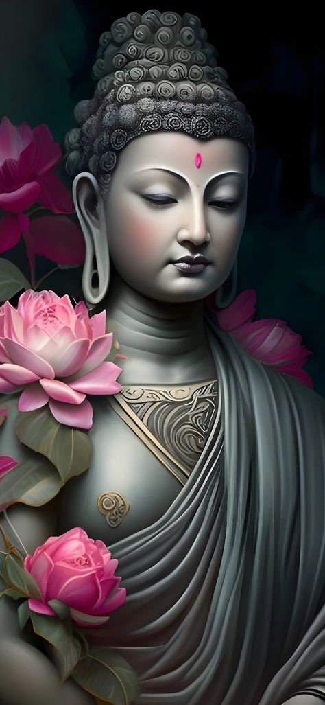 Gotama Buddha, Buddha Background, Buddha Canvas Art, Buddhism Wallpaper, Lord Buddha Wallpapers, Buddha Painting Canvas, Buddha Tattoo Design, Flower Pattern Drawing, Buddha Canvas