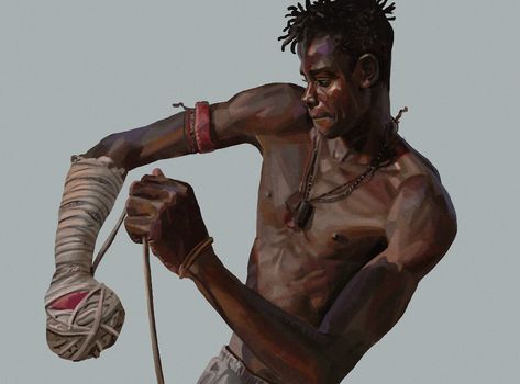 ArtStation - Young Dambe Boxer, Daniel Clarke Opm Manga, Illustration Agency, Poses References, Dynamic Poses, Art Style Inspiration, Cool Art Drawings, Drawing Poses, Drawing Reference Poses, Muay Thai