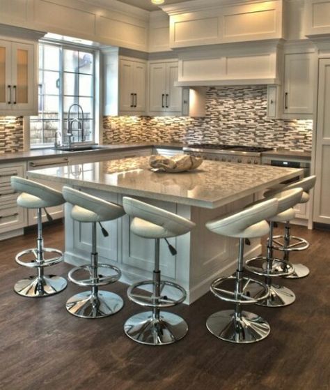 Love love love this kitchen Cozy Luxury, Modern Ideas, Luxury Kitchens, Large Kitchen, Home Design Decor, Kitchen Remodel Idea, Style At Home, Luxury Kitchen, Apartment Design