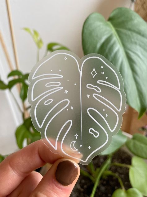 Sticker Shop Display, Plant Mom Tattoo, Cricut Stickers Vinyl, Monstera Leaf Illustration, Monstera Plant Illustration, Cricut Stickers Ideas, Plant Lover Tattoo, Vinyl Stickers Cricut, Cricut Vinyl Stickers