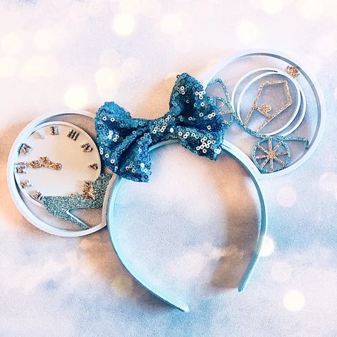 Cinderella Until Midnight Mouse Ears Headband - Etsy Diy Disney Ears, Diy Mickey Ears, Disney Photo Ideas, Disney Phone Cases, Disney Mickey Ears, Cinderella Disney, Mouse Ears Headband, Disney Fashion, Mickey Mouse Ears