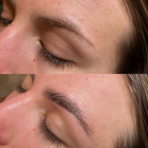 HD Brow Sculpt before and after 🌿 Perfectly tinted, shaped, and laminated for brows that last 6-8 weeks #browgoals #HDBrows #browsculpt #Thenookretreat #dysonplace #sheffield Brow Sculpt, Hd Brows, 8 Weeks, Sheffield, Quick Saves