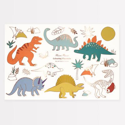 Search | Meri Meri Dinosaur 4th Birthday Party, Dinosaur 4th Birthday, Dinosaur Stuff, Coloring Placemats, Balloon Curtains, 2nd Bday Ideas, Signature Book, Snowflake Embroidery, Placemats Kids