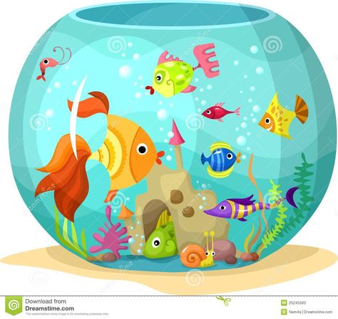 fish tank illustration - Google Search Fish Tank Drawing, Clip Art Fish, Cute Aquarium, Aquarium Drawing, Graff Art, Surreal Scenes, Art Fish, Cartoon Fish, Drawing Clipart