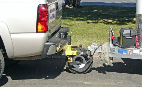 Free Shipping in the Continental 48 US States Dually wheel unit for $1129,order now. 6-ply tires are 5.7 x 8 Load C, rated for 1800 lbs. total @ 65 mph! The 97 pound DUALLY Hitch Helper fits any 2-inch receiver hitch. Dual Coil springs give a smooth towing ride. Easy Height Adjustment. Powder Coating resists corrosion. One Year warranty. Single wheel unit for … Travel Trailer Accessories, Enclosed Trailer Camper, Dually Wheels, Motorcycle Camping Gear, Vw Ideas, Motorcycle Sidecar, Towing Trailer, Tent Trailer, Motorcycle Camping